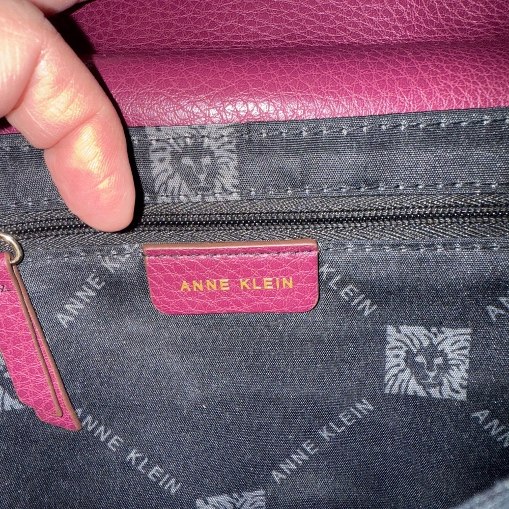 Anne Klein Elegant Burgandy Women's Bag - Picture 7 of 11